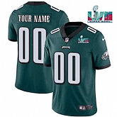 Men & Women & Youth Philadelphia Eagles Custom Green Super Bowl LVII Patch Vapor Untouchable Limited Stitched Jersey,baseball caps,new era cap wholesale,wholesale hats